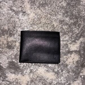 POLO RALPH LAUREN Black Leather Men's Wallet